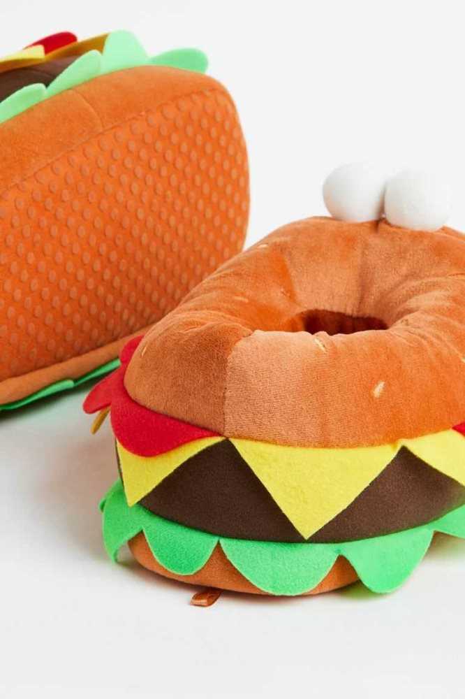 Pantuflas H&M Soft Hamburger Niños Marrom Claro | 163570CZK