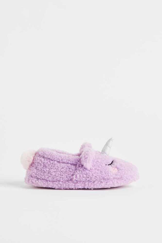 Pantuflas H&M Soft Teddy Bear Niños Rosas Oscuro | 260943WSD