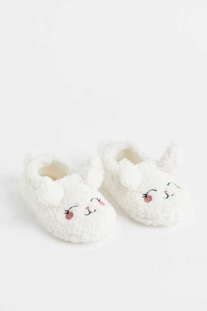 Pantuflas H&M Soft Teddy Bear Niños Rosas Oscuro | 260943WSD