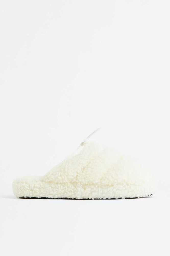 Pantuflas H&M Teddy Mujer Creme | 491827LQP