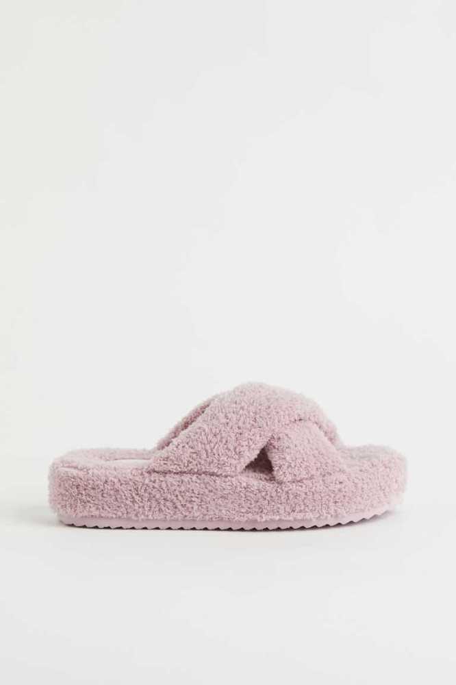 Pantuflas H&M Terry Mujer Morados Claro | 981650PRO