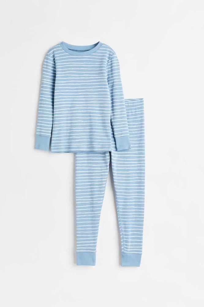 Paquete De Pijama H&M 2-pack Patterned Niños Azul Marino Azules | 325614PXS