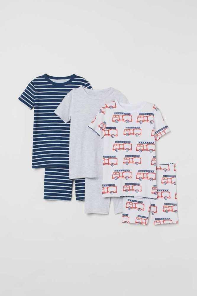 Paquete De Pijama H&M 3-pack Niños Verdes Claro | 320819TNA