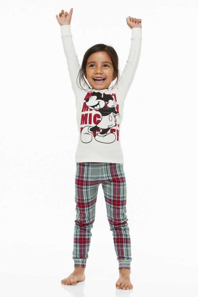 Paquete De Pijama H&M Printed Niños Blancos | 859146OBQ