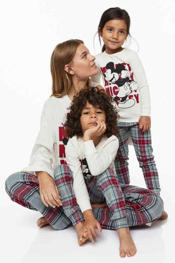 Paquete De Pijama H&M Printed Niños Blancos | 859146OBQ