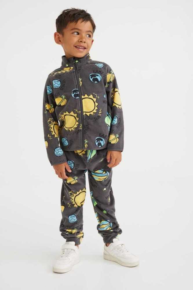 Ropa De Abrigo H&M 2-piece Fleece Set Niños Grises Oscuro | 691854BCQ