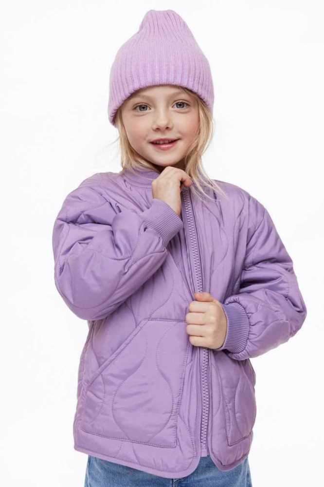 Ropa De Abrigo H&M Acolchado Jacket Niños Morados | 894125IWM