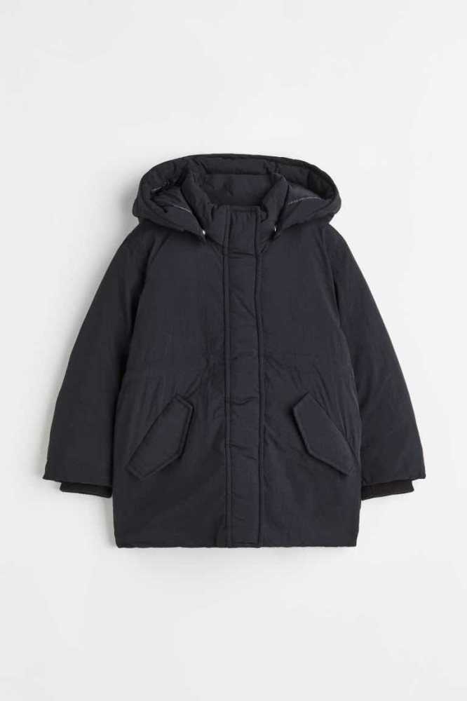 Ropa De Abrigo H&M Acolchado Nylon Parka Niños Verde Oliva Oscuro Verdes | 072594PWE