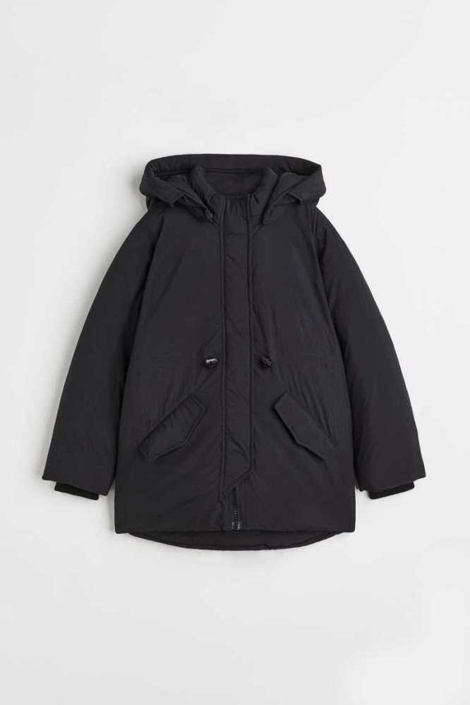 Ropa De Abrigo H&M Acolchado Nylon Parka Niños Negros | 784293QLH