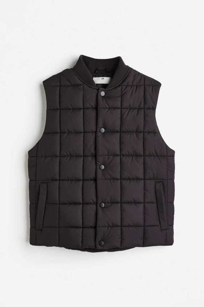 Ropa De Abrigo H&M Acolchado Vest Niños Negros | 532409YSF