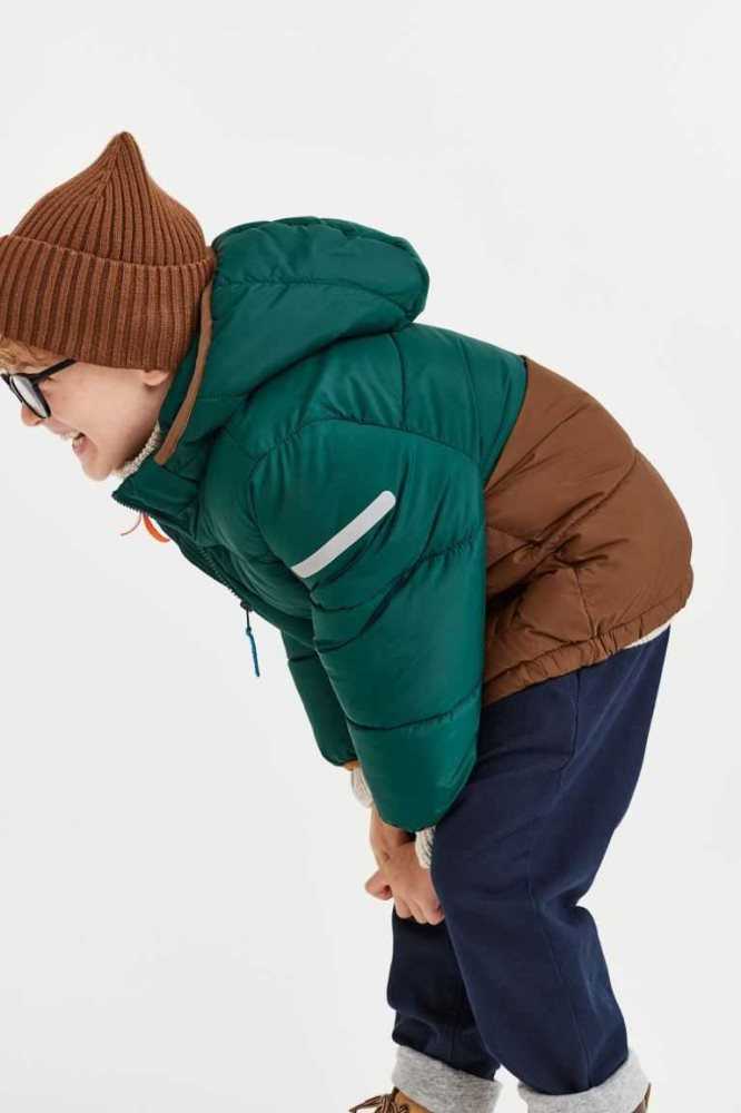 Ropa De Abrigo H&M Agua-repellent Jacket Niños Azules Oscuro | 028673HXM