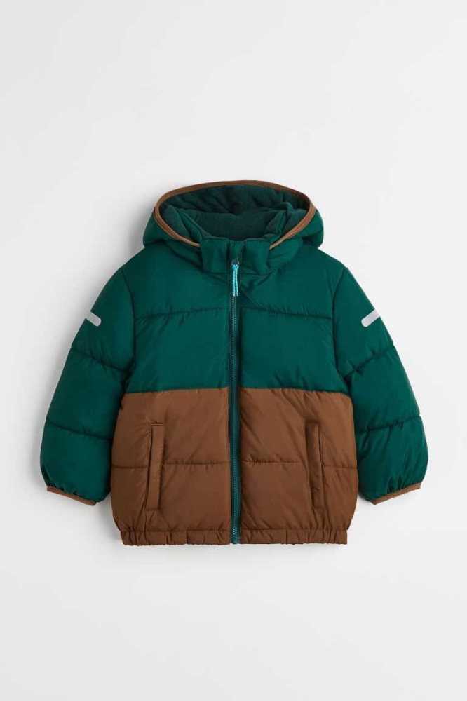 Ropa De Abrigo H&M Agua-repellent Jacket Niños Verdes Oscuro | 724610OFC