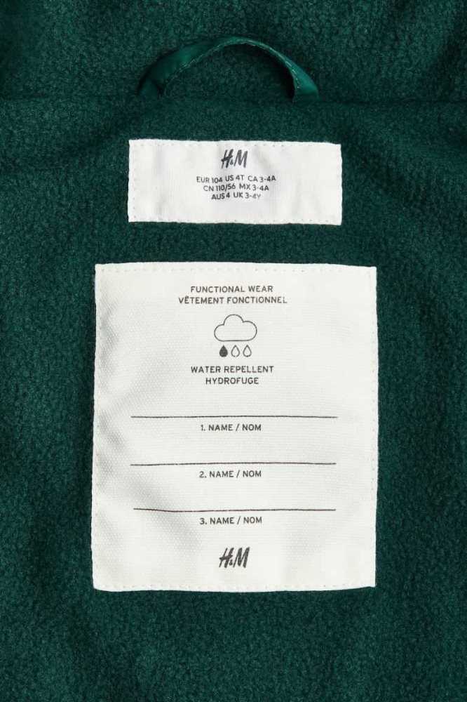 Ropa De Abrigo H&M Agua-repellent Jacket Niños Verdes Oscuro | 724610OFC