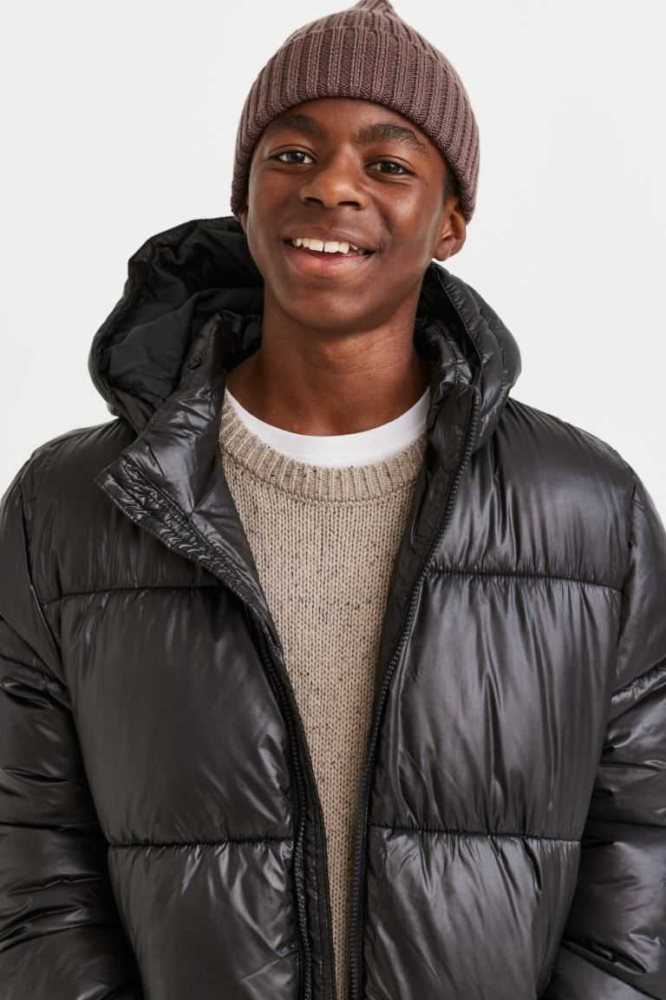 Ropa De Abrigo H&M Agua-repellent Puffer Jacket Niños Negros | 593280KJS