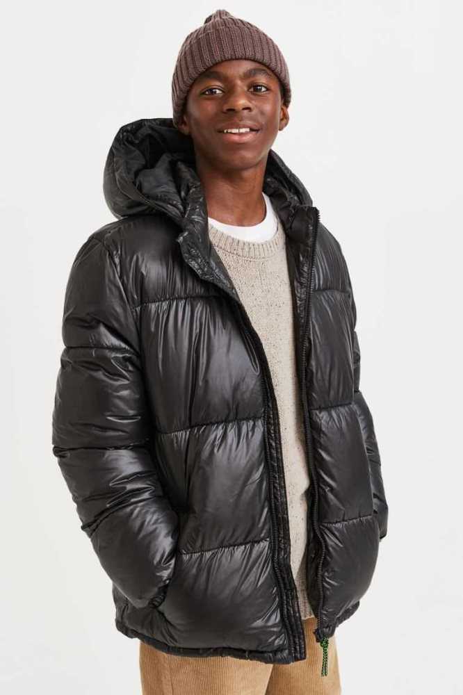 Ropa De Abrigo H&M Agua-repellent Puffer Jacket Niños Negros | 593280KJS