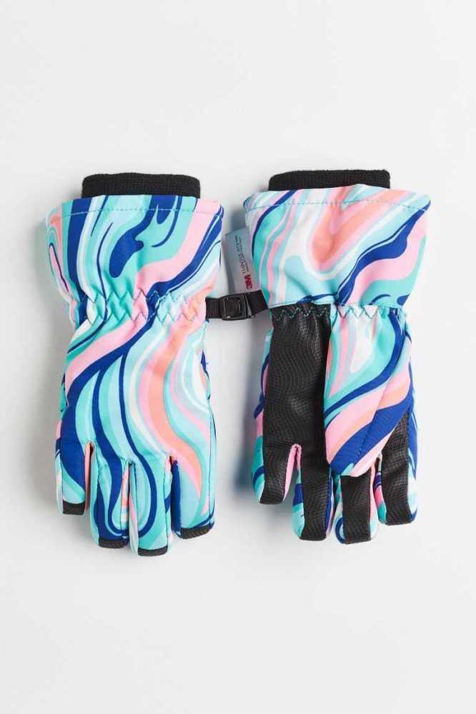 Ropa De Abrigo H&M Agua-repellent Ski Gloves Niños Morados Claro | 123876OZS