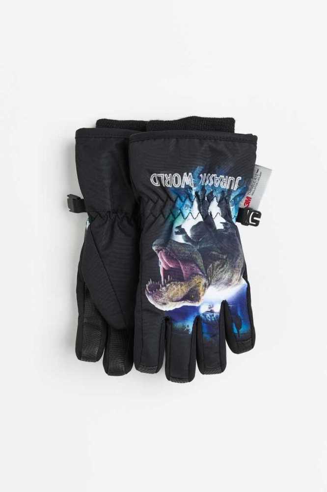 Ropa De Abrigo H&M Agua-repellent Ski Gloves Niños Grises | 864035KIG