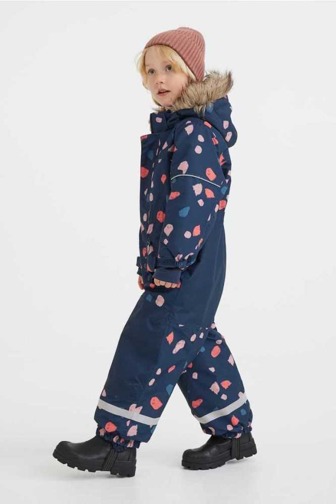 Ropa De Abrigo H&M Agua-repellent Snowsuit Niños Azul Marino Azules | 328476UNV