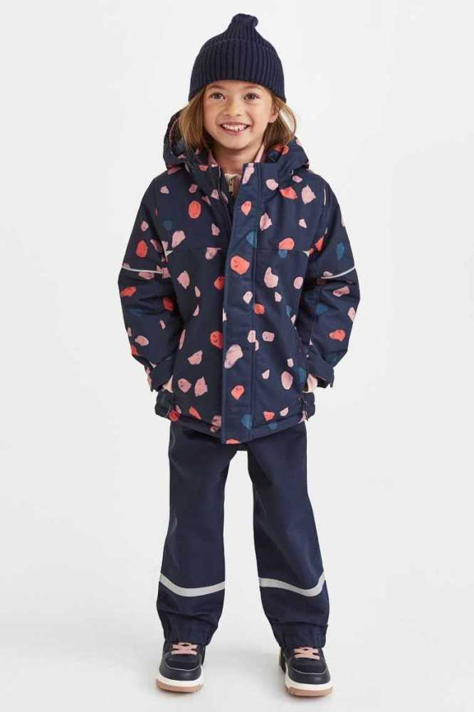 Ropa De Abrigo H&M Agua-resistant Acolchado Jacket Niños Azul Marino Azules | 430869HQT