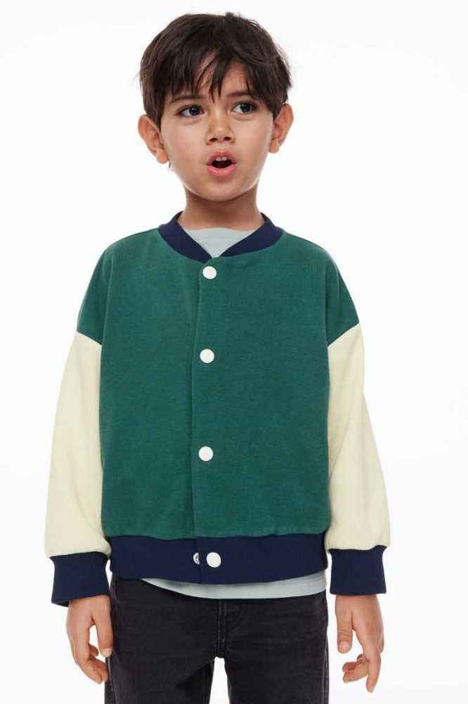 Ropa De Abrigo H&M Baseball Jacket Niños Azules Claro | 698573DQP