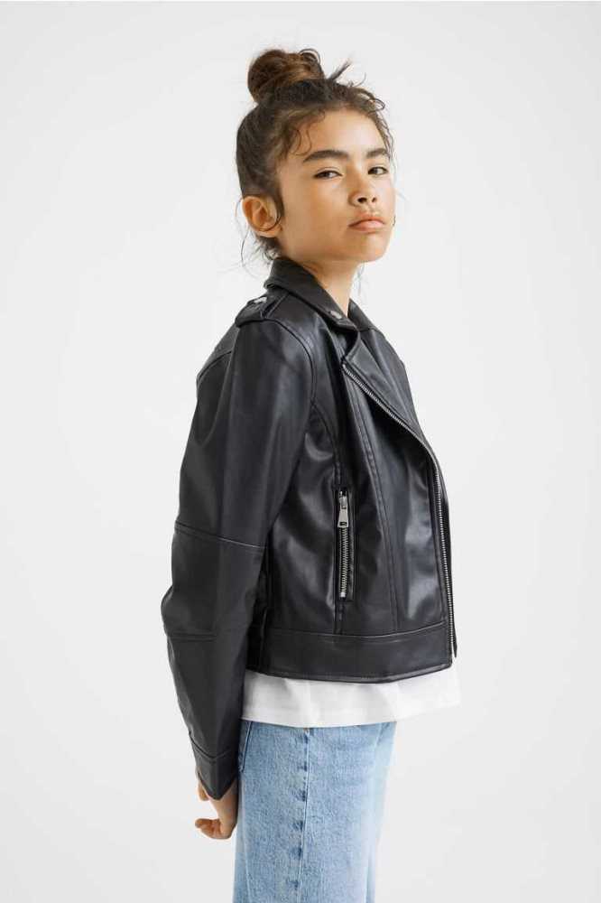 Ropa De Abrigo H&M Ciclismo Jacket Niños Negros | 871396AQT