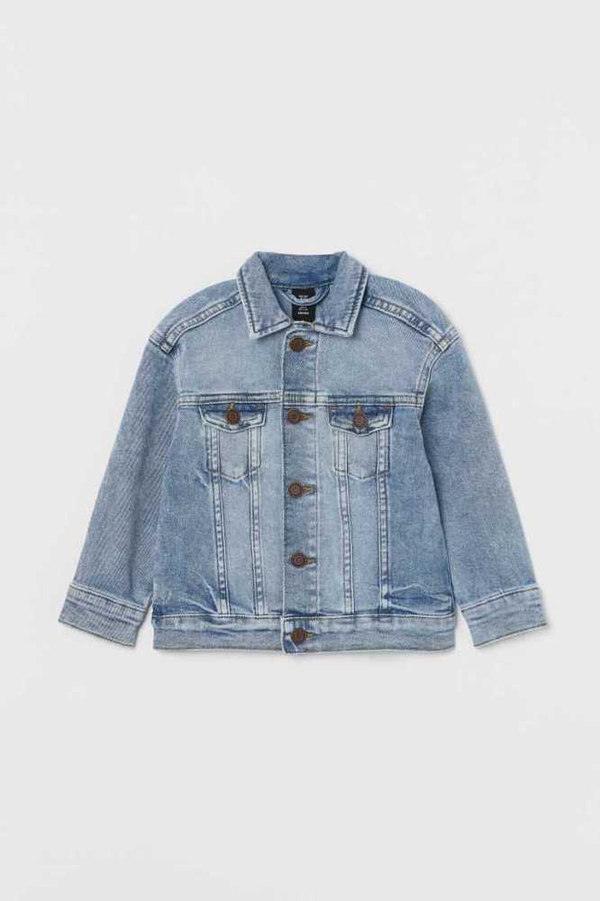 Ropa De Abrigo H&M Denim Jacket Niños Azules | 482510BAZ