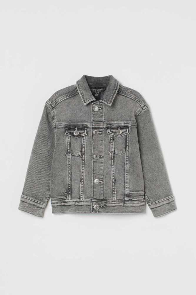 Ropa De Abrigo H&M Denim Jacket Niños Azules | 482510BAZ