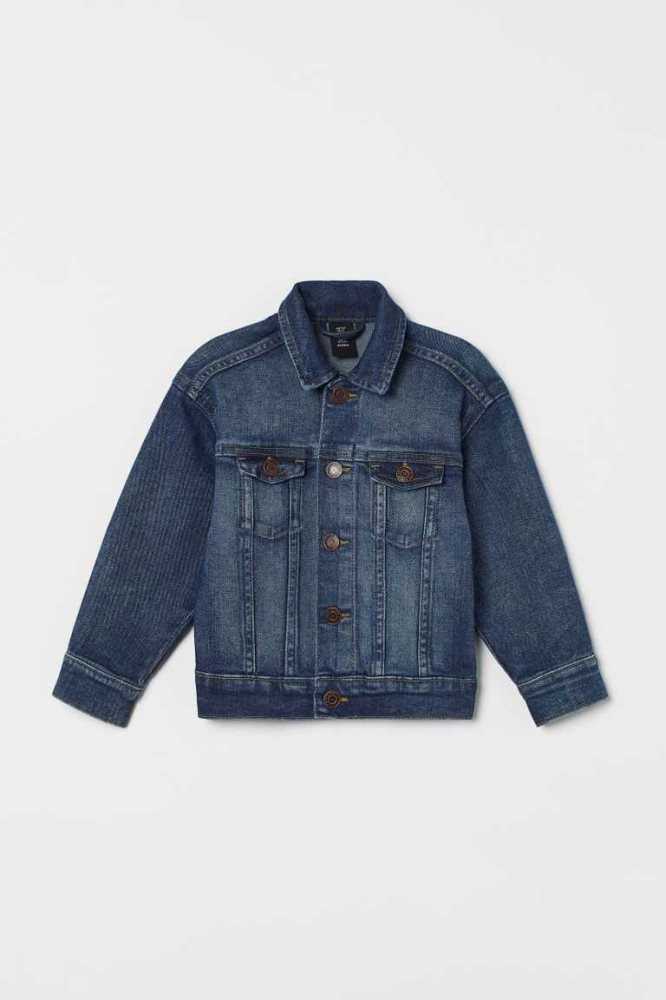 Ropa De Abrigo H&M Denim Jacket Niños Azules | 482510BAZ