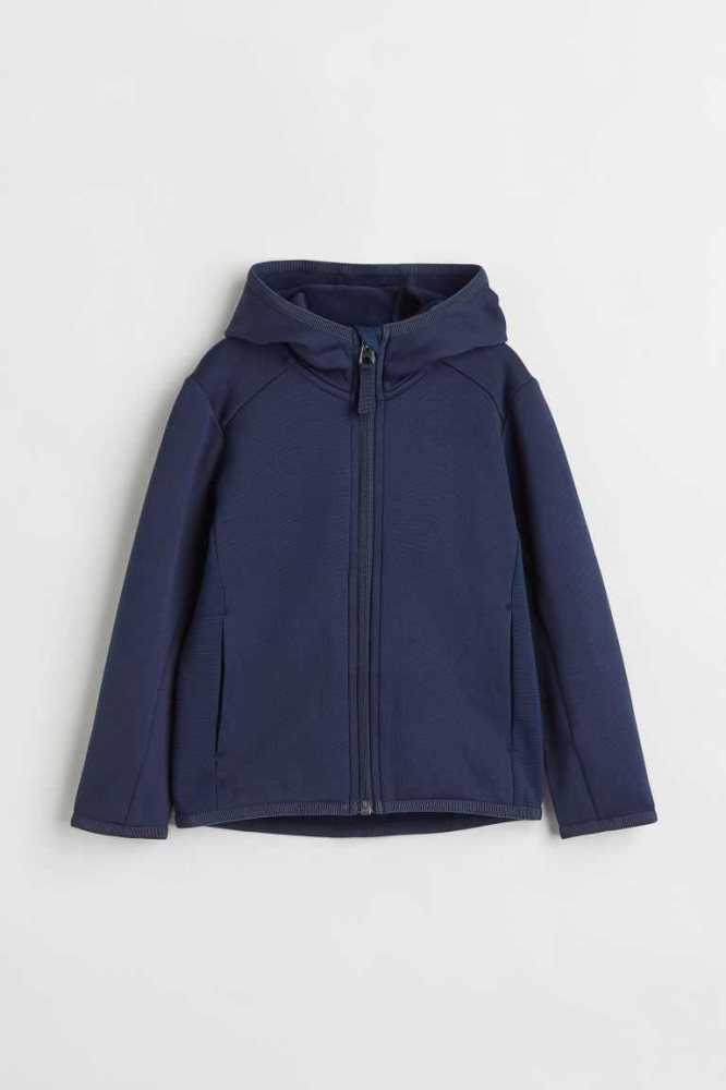 Ropa De Abrigo H&M Encapuchado Fleece Jacket Niños Negros | 516729RLY