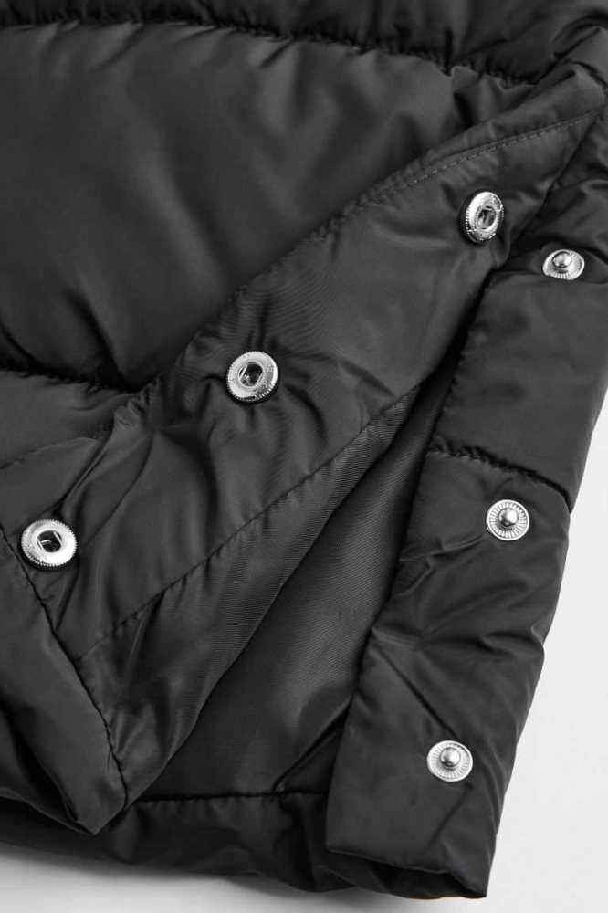 Ropa De Abrigo H&M Encapuchado Puffer Coat Niños Azules Oscuro | 289407WHQ