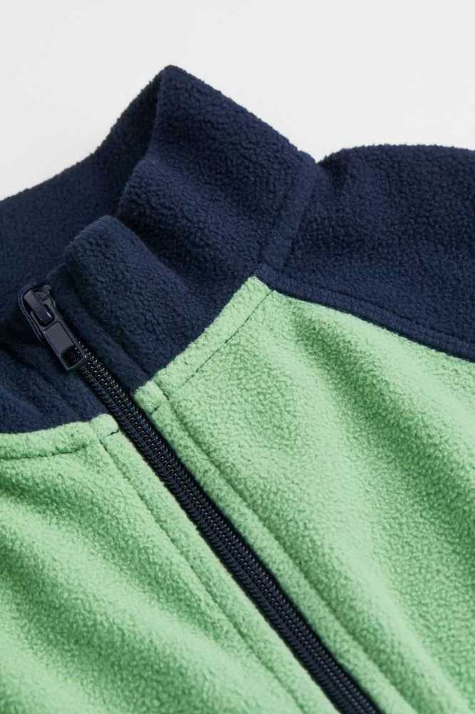 Ropa De Abrigo H&M Fleece Jacket Niños Verdes Claro Azules Oscuro | 410352GRK