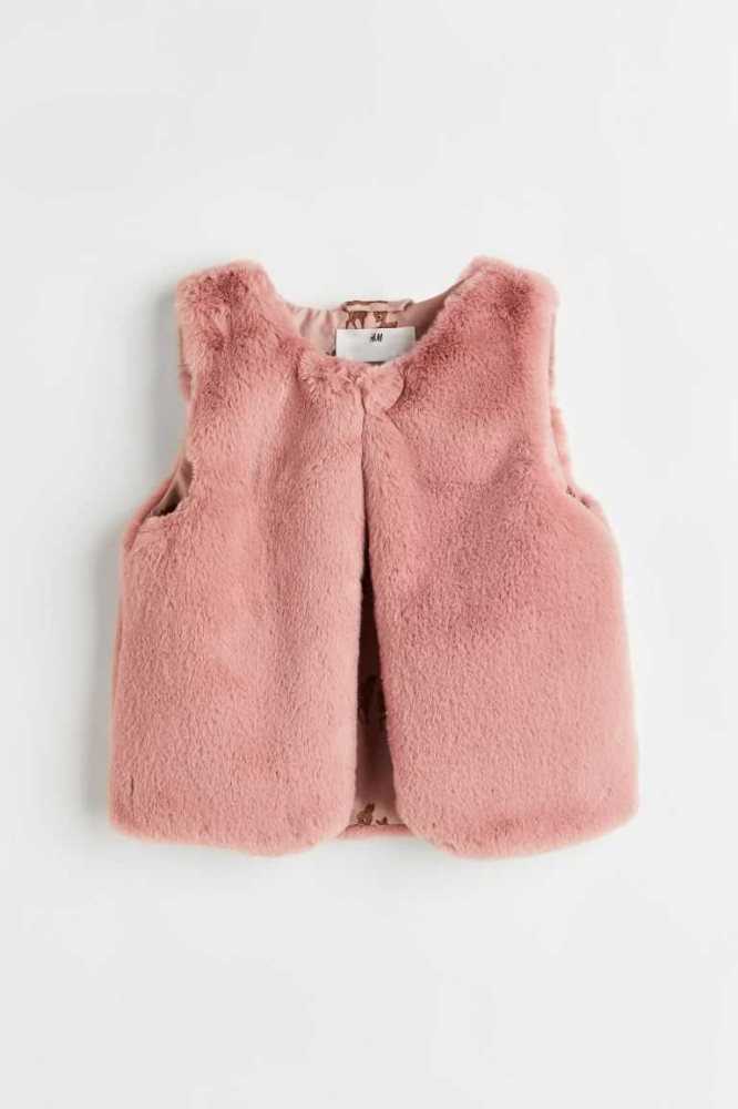 Ropa De Abrigo H&M Fluffy Vest Niños Rosas | 356814OJY