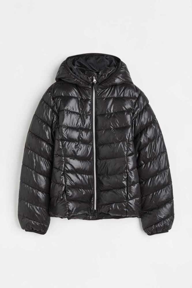 Ropa De Abrigo H&M Ligeros Puffer Jacket Niños Negros | 051367GOP