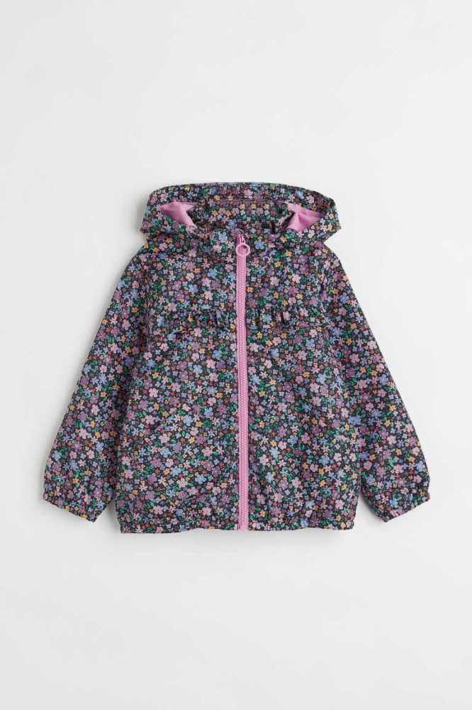 Ropa De Abrigo H&M Patterned Windbreaker Niños Negros | 980316PKX