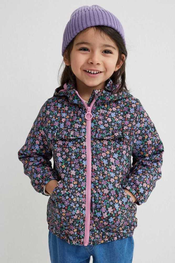 Ropa De Abrigo H&M Patterned Windbreaker Niños Negros | 980316PKX