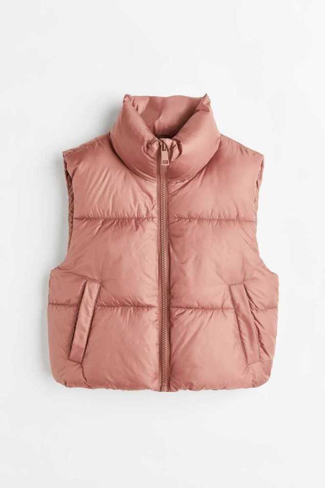 Ropa De Abrigo H&M Puffer Vest Niños Verde Oliva Oscuro Verdes | 935628GQL