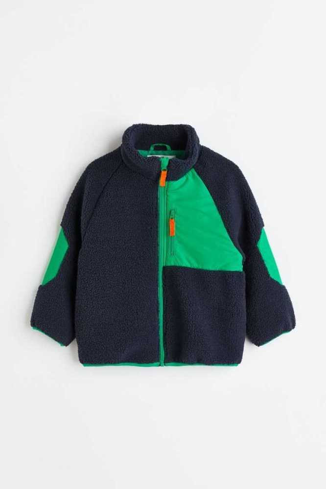 Ropa De Abrigo H&M Teddy jacket Niños Kaki Verdes | 849361SHM