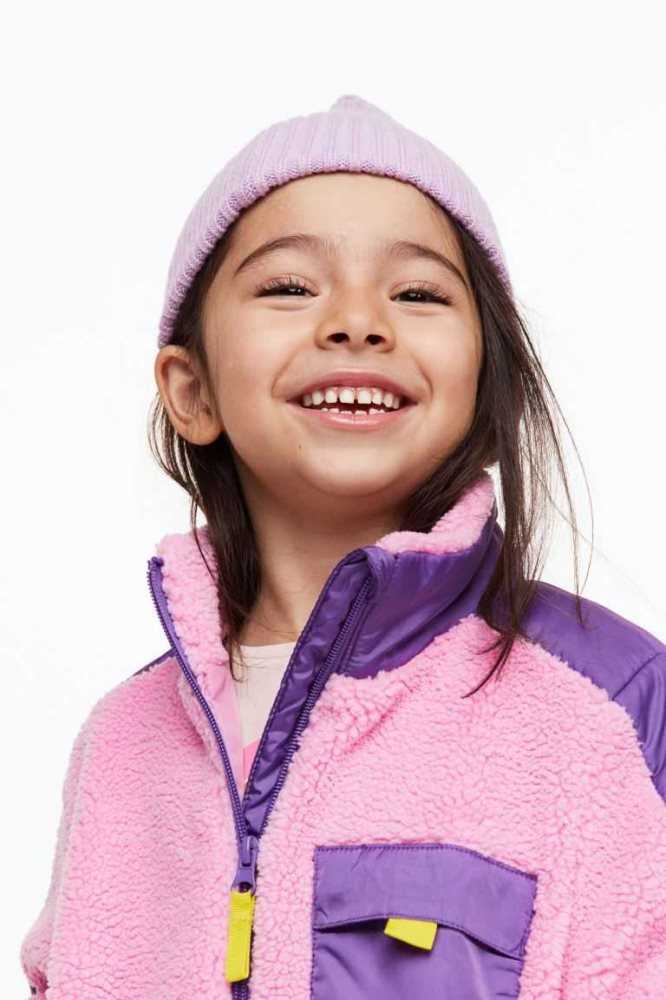 Ropa De Abrigo H&M Teddy jacket Niños Rosas Morados | 632480MAK