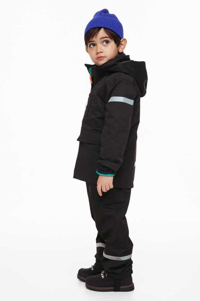 Ropa De Abrigo H&M Viento/waterproof Rain Pants Niños Negros | 645312EPR