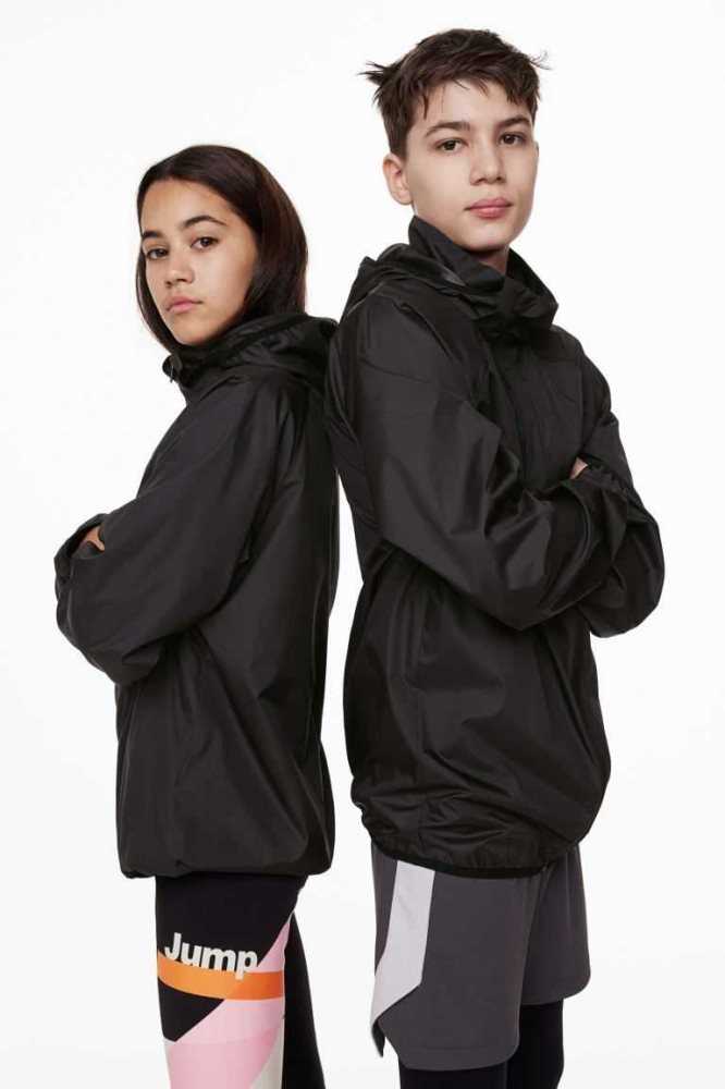 Ropa De Abrigo H&M Windbreaker Niños Negros | 013247LOM