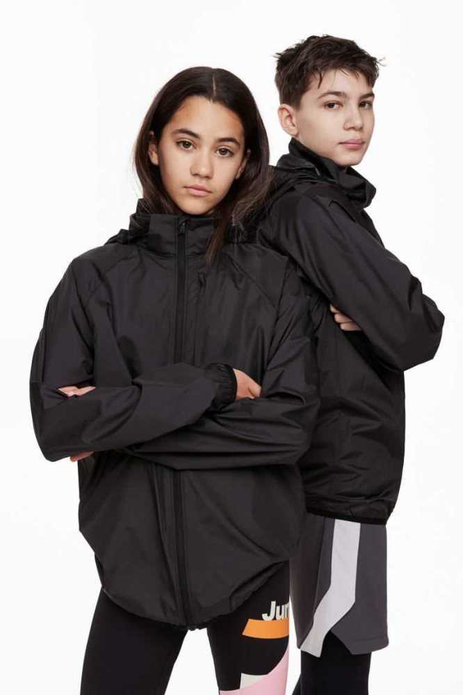 Ropa De Abrigo H&M Windbreaker Niños Negros | 013247LOM