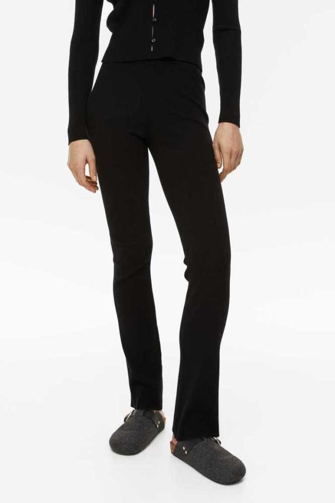 Ropa De Casa H&M Acanalado Flared Pants Mujer Rosas | 023846JMO