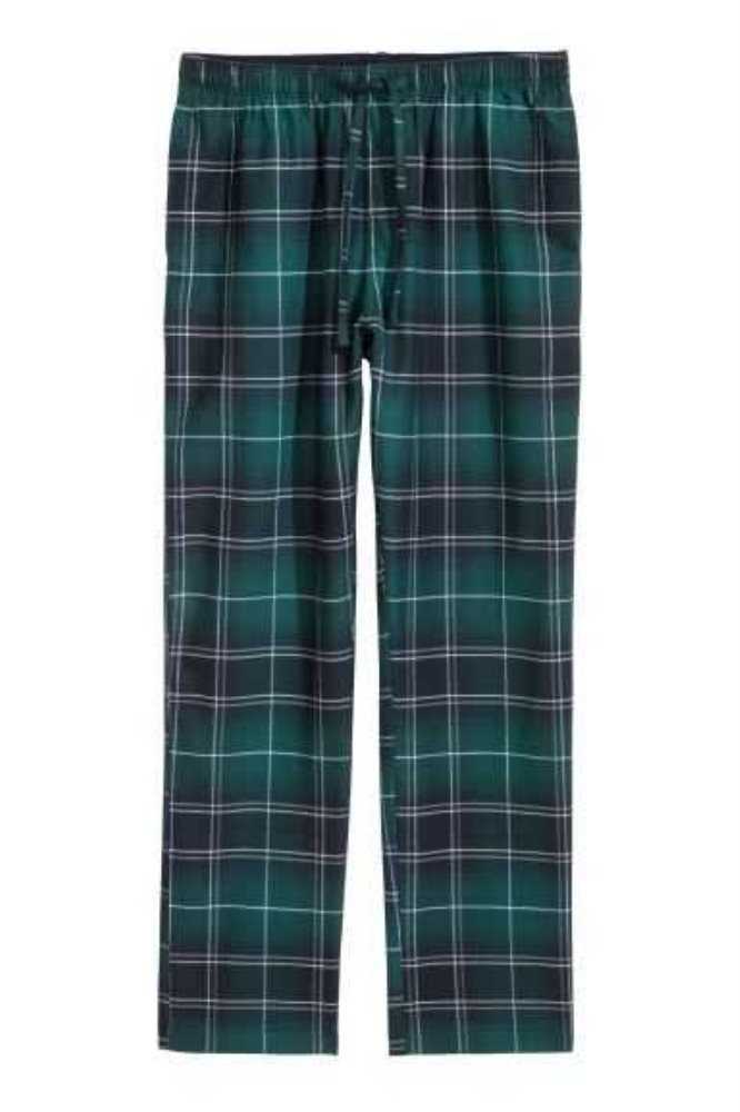 Ropa De Casa H&M Flannel Pajama Pants Hombre Negros Blancos | 210948XAY