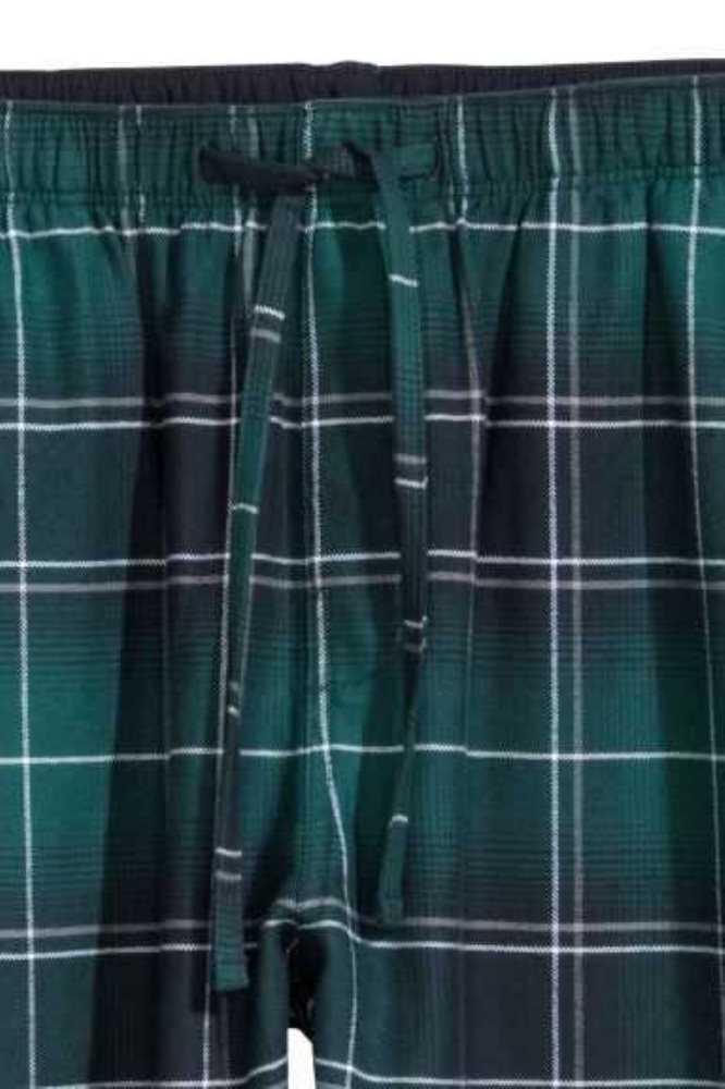 Ropa De Casa H&M Flannel Pajama Pants Hombre Negros Blancos | 210948XAY