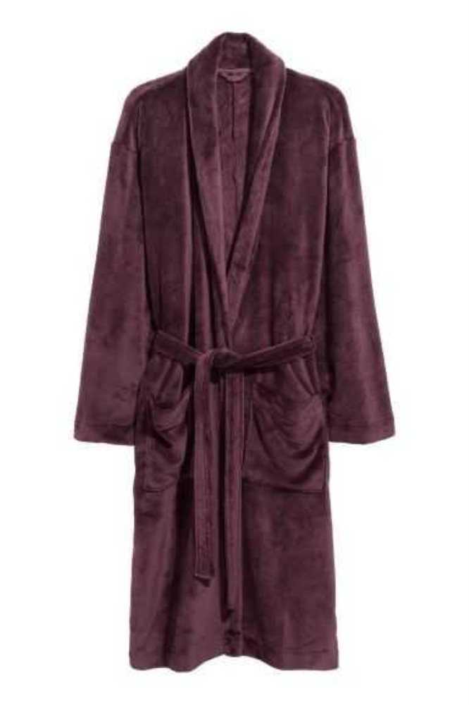 Ropa De Casa H&M Fleece Bathrobe Hombre Azules Oscuro | 490375SAG