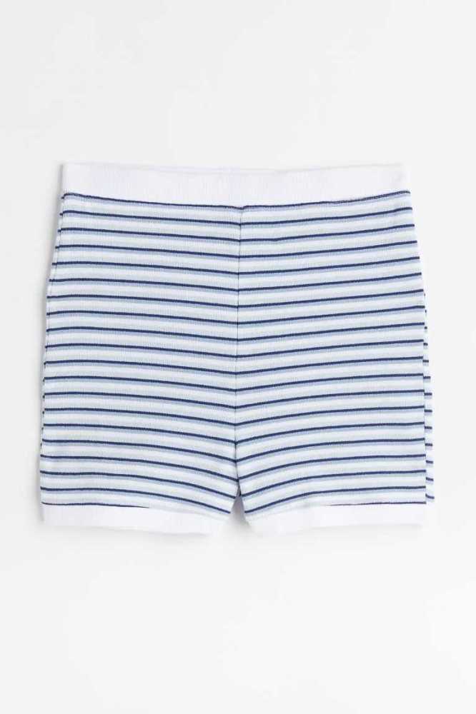 Ropa De Casa H&M Jersey ShortsHigh Cintura Mujer Azules Claro | 745089OTB