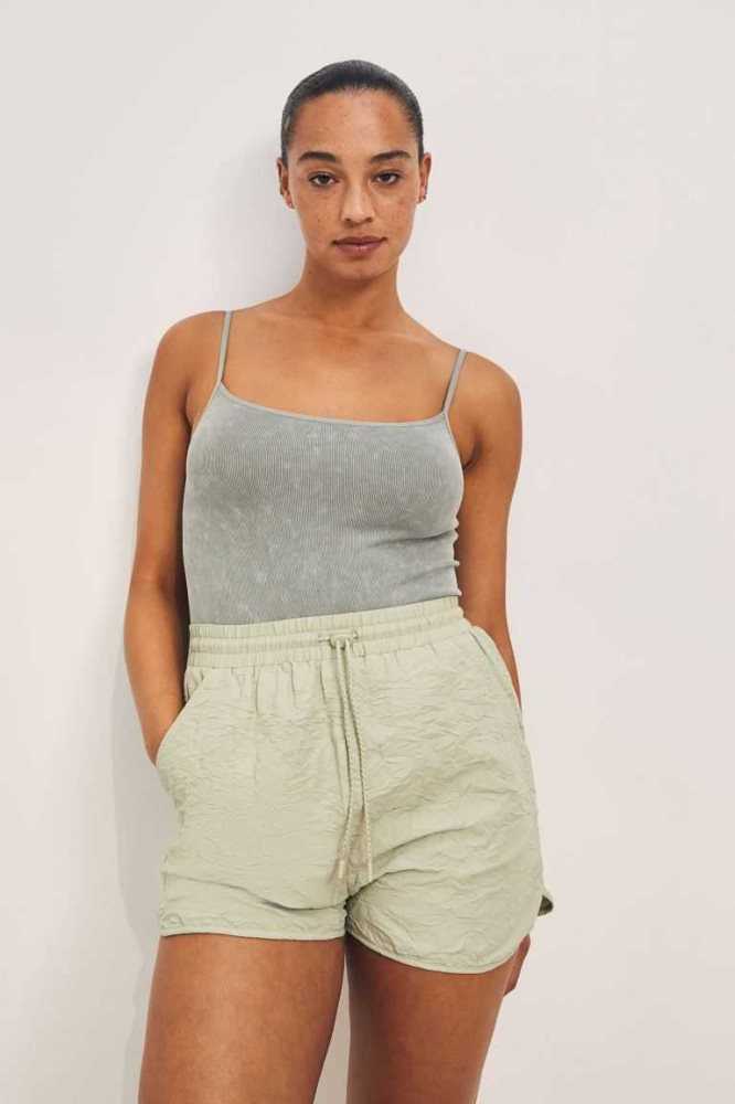 Ropa De Casa H&M Shorts Mujer Verde Oliva Claro Verdes | 720581NKC