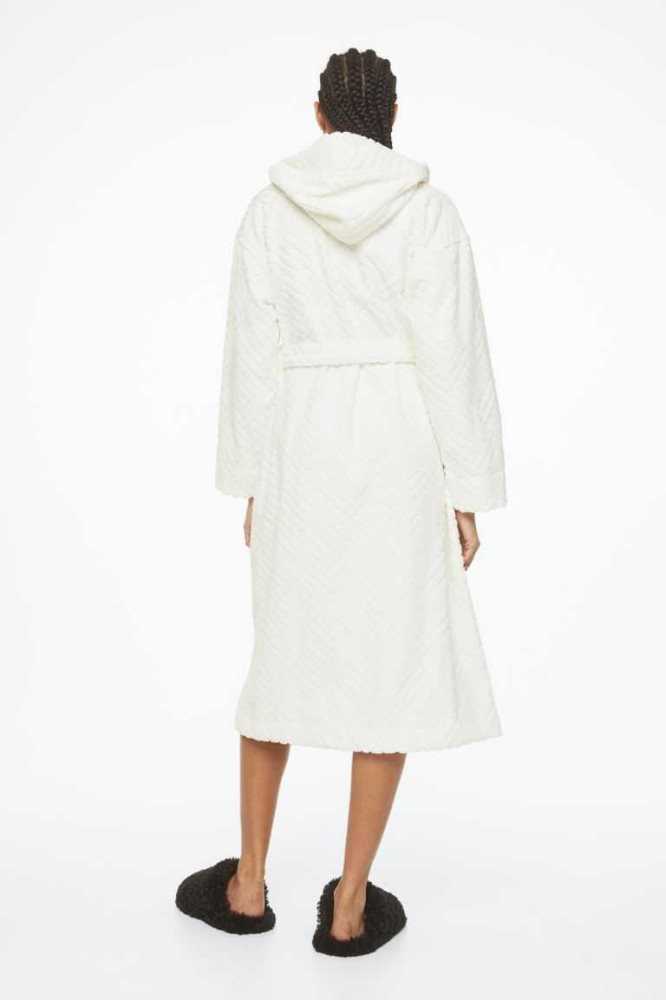 Ropa De Dormir H&M Encapuchado Terry Bathrobe Mujer Rosas | 629103SQJ