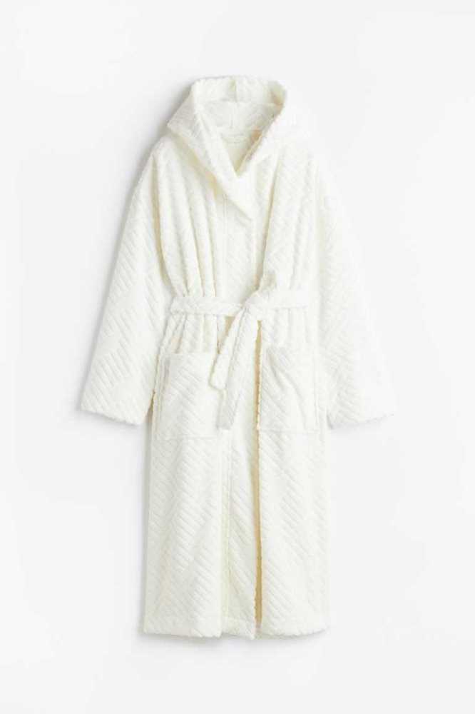 Ropa De Dormir H&M Encapuchado Terry Bathrobe Mujer Rosas | 629103SQJ