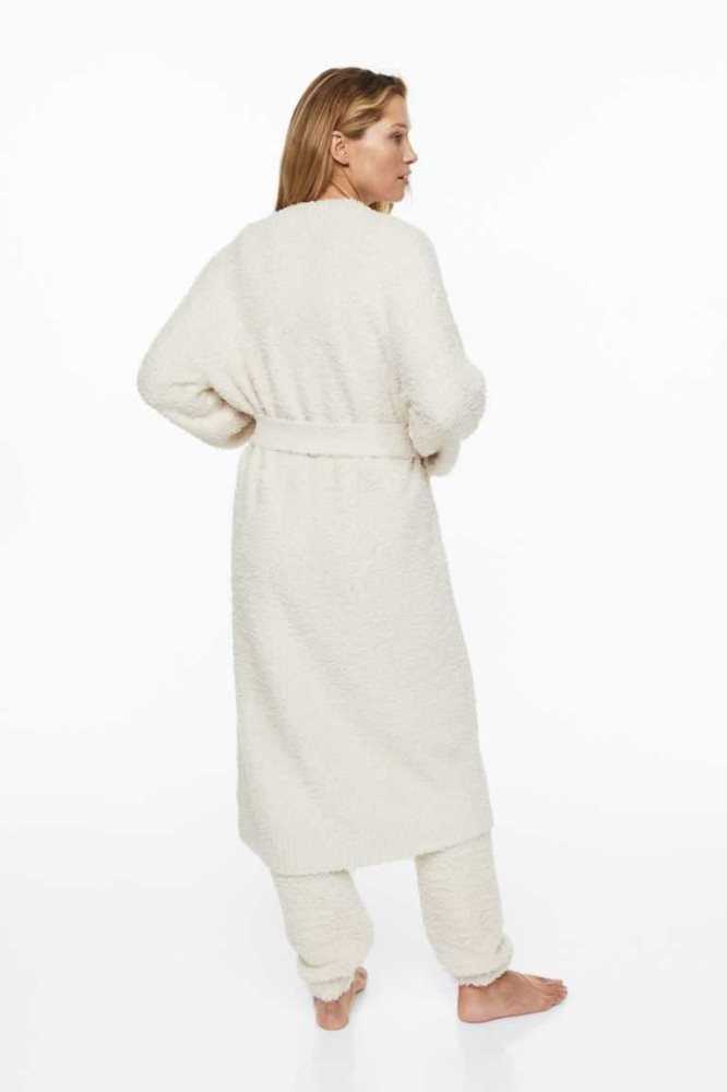 Ropa De Dormir H&M Fluffy Bathrobe Mujer Beige | 231564CXF